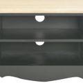 vidaXL TV stolík čierny 120x30x40 cm drevený
