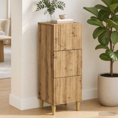 vidaXL Zásuvkový kabinet 33 x 34,5 x 90 cm Kompozitné drevo