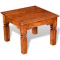 vidaXL Konferenčný stolík, drevený masív 60x60x45 cm
