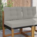 vidaXL Vankúš na vonkajšiu pohovku Polyester Sivá 60 x 50,5 cm