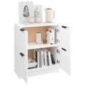 vidaXL Komoda biela 60x30x70 cm spracované drevo