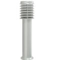vidaXL Vonkajšie stojace lampy zásuvka 3 ks strieborné 60cm nehr. oceľ