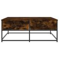 vidaXL Konferenčný stolík dymový dub 100x99x40 cm kompozitné drevo