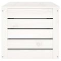 vidaXL Úložný box biely 109x36,5x33 cm masívna borovica
