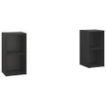 vidaXL TV skrinky 2 ks čierne 72,5x35x36,5 cm drevotrieska