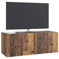 vidaXL Nástenná TV skrinka Nástenný Staré drevo 78,5 x 31 x 30 cm