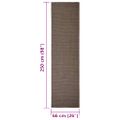 vidaXL Koberec prírodný sisal 66x250 cm hnedý