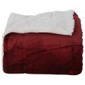 vidaXL Deky Bordeaux červená 130 x 150 cm 1 kg Flís