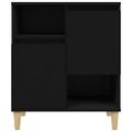 vidaXL Komoda čierna 60x35x70 cm spracované drevo