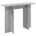 vidaXL Konzolový stôl Sivá sonoma 100 x 30 x 75 cm Kompozitné drevo