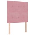 vidaXL Posteľ boxspring s matracom Ružová 120 x 200 cm Zamat