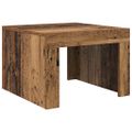 vidaXL Konferenčný stolík Staré drevo 50 x 50 x 35 cm Kompozitné drevo