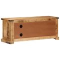 vidaXL TV skrinka 110x35x45 cm surový mangovníkový masív