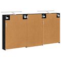 vidaXL Set kabinetov do kúpeľne 3 ks 140 x 14,5 x 70 cm