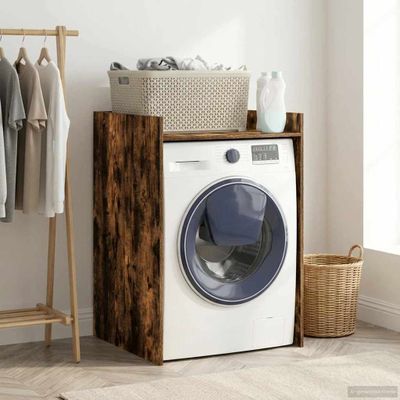vidaXL Kabinet na práčku Dymová dub 67,5 x 62 x 97 cm Kompozitné drevo