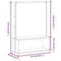 vidaXL Vešiak na šaty s botníkom 113x40x157,5 cm masívna borovica