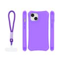 Safepop puzdro s popruhom pre iPhone 15 6,1" fialová