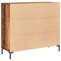 vidaXL Komoda staré drevo 90x34x80 cm kompozitné drevo
