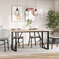 vidaXL Stolové dosky 3 ks 80x53x1,7 cm obdĺžnikové masívna borovica