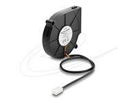 Delock - Ventilačná jednotka - radiálna - 75 mm - čierna