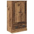 vidaXL Highboard 3 ks Staré drevo 132 x 35,5 x 103,5 cm