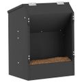 vidaXL Kŕmidlo pre králiky Čierna 33,5 x 25,5 x 45,5 cm 3 kg