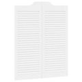 vidaXL Kladivové dvere 2 ks 100 x 40 cm Borovicový masív Biela