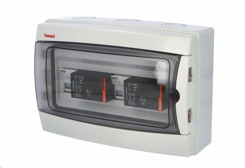 Rozvaděč SolarBOX FAMATEL fr012 T1+T2 (1000V DC) pro 2 stringy IP65 certifikovaný