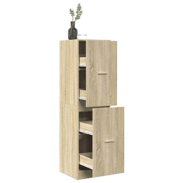 vidaXL Skrinka na lieky dub sonoma 40x41x144,5 cm kompozitné drevo
