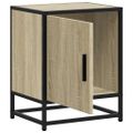 vidaXL Nočné stolíky 2 ks dub sonoma 40x31x50 cm kompozitné drevo+kov