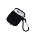 Puzdro na Airpods / Airpods 2 čierne s háčikom