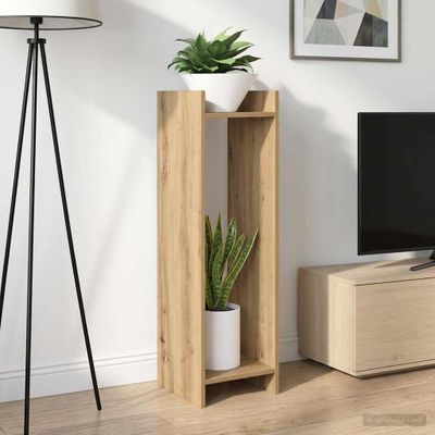 vidaXL Stojan na rastliny 2 pcs Remeselný Dub 30 x 30 x 100 cm