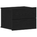 vidaXL Nočný stolík Čierny dub 40 x 30 x 30 cm Kompozitné drevo