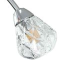 vidaXL Stropná lampa so sklenými tienidlami na 4 LED žiarovky G9