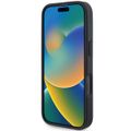 Puzdro Mercedes pre iPhone 16 Pro 6,3" MEHMP16L23RBGVR Hardcase MB Imitácia dreva Koža MagSafe červené