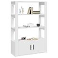 vidaXL Komoda biela 80x30x119,5 cm spracované drevo