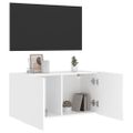 vidaXL TV skrinka nástenná biela 80x30x41 cm