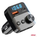 FM transmitter 1×USB-A 1×USB-C 12/24V AMiO-04647