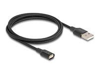 Magnetic USB nabíjací kábel black 1 m