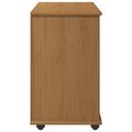 vidaXL Koliesková skriňa 63,5 x 39 x 65,5 cm Masívne borovicové drevo
