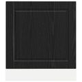 vidaXL Dvierka na umývačku PORTO Čierny dub 60 x 1,5 x 57 cm