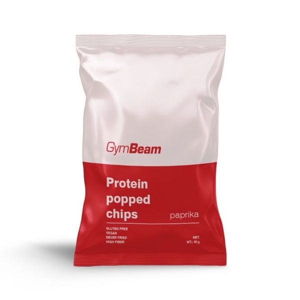 Proteínové chipsy - GymBeam, paprika, 40 g