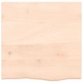 vidaXL Nástenná polica 60x60x(2-4) cm neošetrený dubový masív