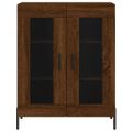 vidaXL Vysoká skrinka hnedý dub 69,5x34x180 cm spracované drevo
