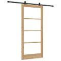 vidaXL Posuvné dvere ORKDAL 93 x 202 cm Prírodná a čierna