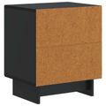 vidaXL Nočný stolík Čierna 43 x 34,5 x 50 cm Kompozitné drevo