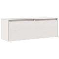 vidaXL Nástenná skrinka biela 100x30x35 cm masívna borovica