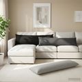 vidaXL Poťah na podložku 2 pcs HEERLEN Sivá 40 x 145 cm Polyester