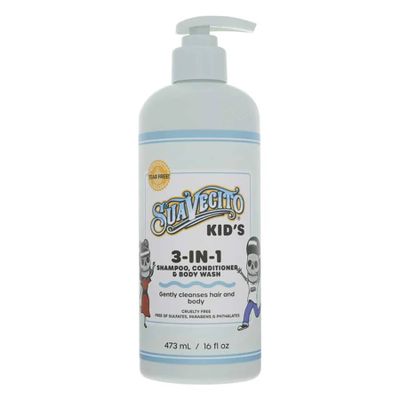 Detský sprchový gél, šampón a kondicionér SUAVECITO Kid's 3-in-1 Shampoo, Conditioner, Body wash 473 ml