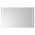vidaXL Zrkadlo do kúpeľne s LED Priehľadná 60 x 30 cm tvrdené sklo